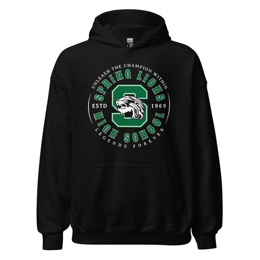 Spring High School Lions Black Classic Unisex Hoodie 214