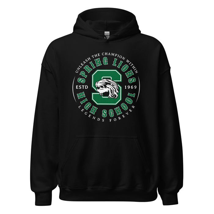 Spring High School Lions Black Classic Unisex Hoodie 214