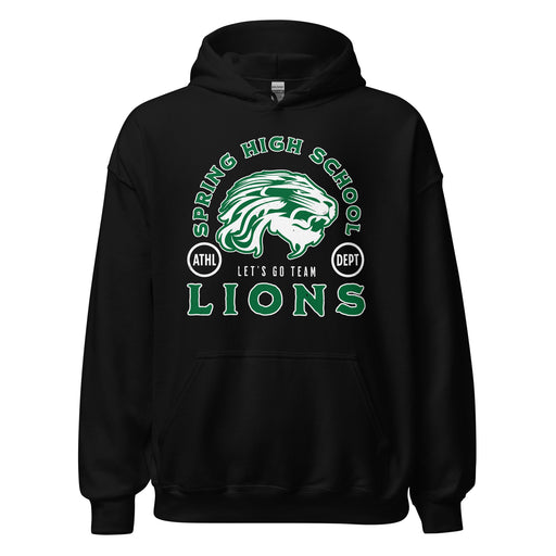 Spring High School Lions Black Classic Unisex Hoodie 208