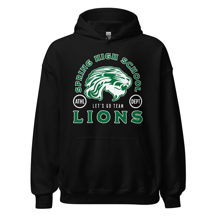 Spring High School Lions Black Classic Unisex Hoodie 208
