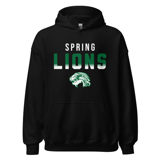 Spring High School Lions Black Classic Unisex Hoodie 024