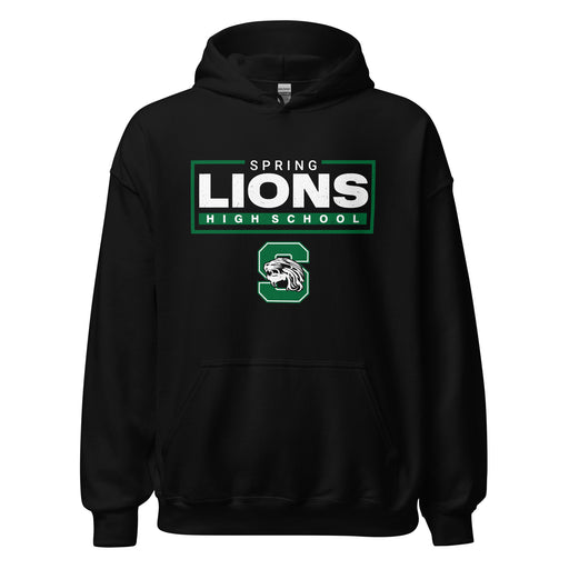 Spring High School Lions Black Classic Unisex Hoodie 049
