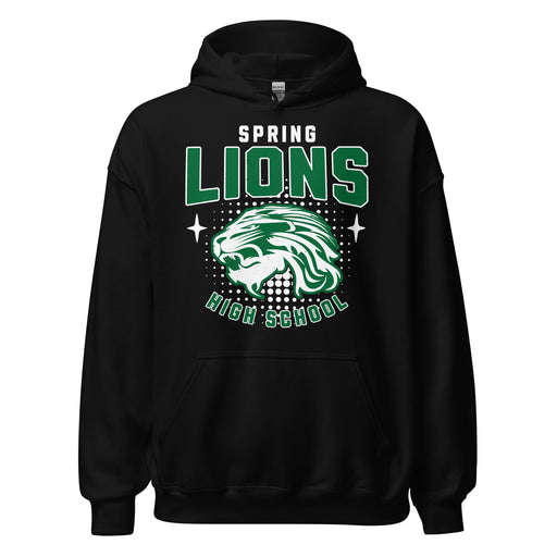 Spring High School Lions Black Classic Unisex Hoodie 204