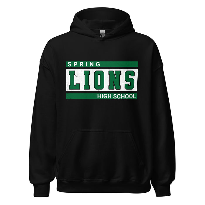 Spring High School Lions Black Classic Unisex Hoodie 098
