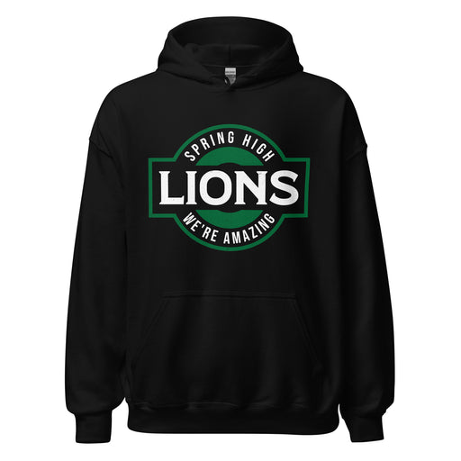 Spring High School Lions Black Classic Unisex Hoodie 011