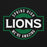 Close-up view of Spring High School Lions Black Classic Unisex Hoodie 011
