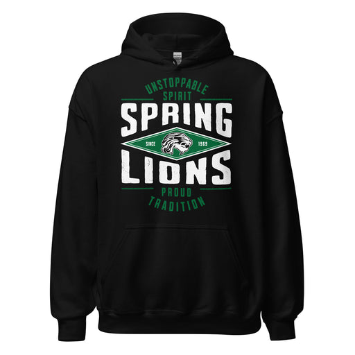 Spring High School Lions Black Classic Unisex Hoodie 210