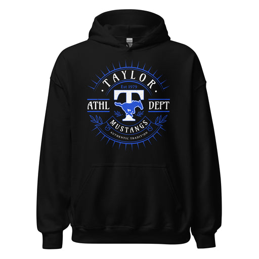 Taylor High School Mustangs Black Classic Unisex Hoodie 201
