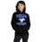 Woman wearing Taylor High School Mustangs Black Classic Unisex Hoodie 060