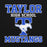 Close-up view of Taylor High School Mustangs Black Classic Unisex Hoodie 006