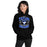 Woman wearing Taylor High School Mustangs Black Classic Unisex Hoodie 030