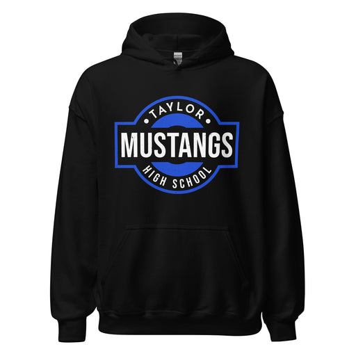 Taylor High School Mustangs Black Classic Unisex Hoodie 011