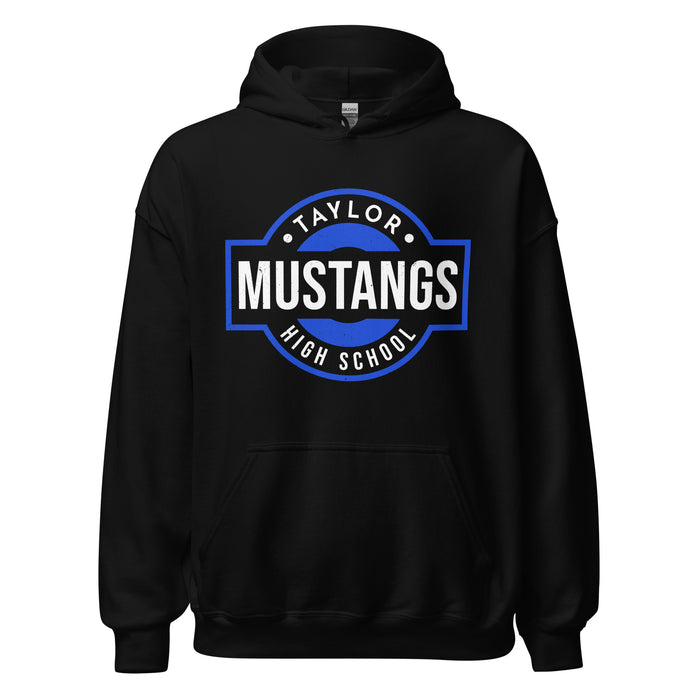 Taylor High School Mustangs Black Classic Unisex Hoodie 011