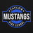 Close-up view of Taylor High School Mustangs Black Classic Unisex Hoodie 011
