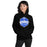 Woman wearing Taylor High School Mustangs Black Classic Unisex Hoodie 209