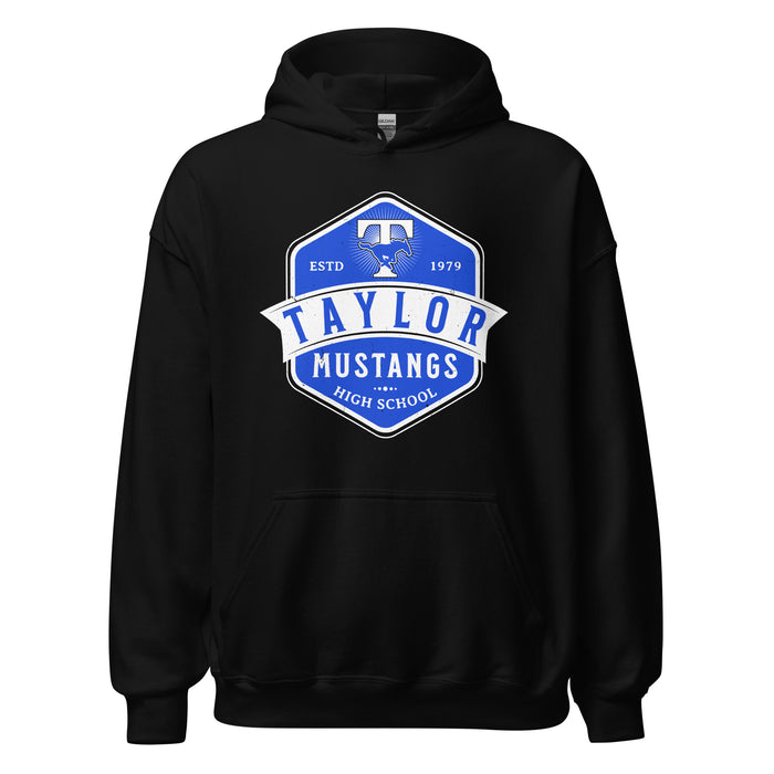 Taylor High School Mustangs Black Classic Unisex Hoodie 209