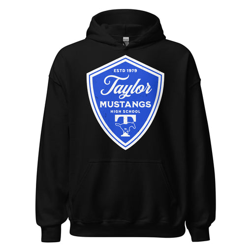 Taylor High School Mustangs Black Classic Unisex Hoodie 225