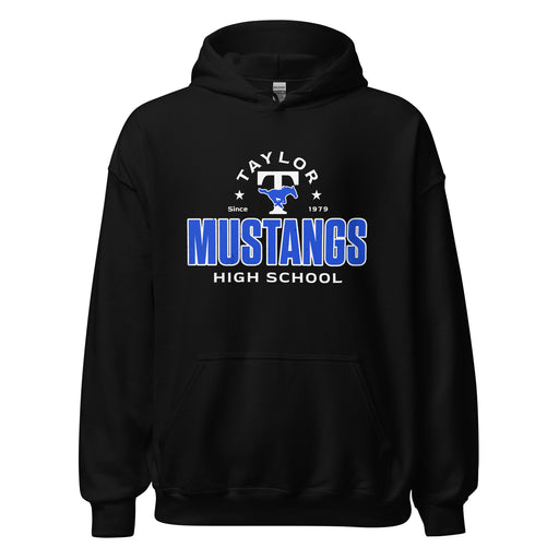 Taylor High School Mustangs Black Classic Unisex Hoodie 222