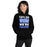 Woman wearing Taylor High School Mustangs Black Classic Unisex Hoodie 231