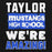 Close-up view of Taylor High School Mustangs Black Classic Unisex Hoodie 231