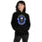 Woman wearing Taylor High School Mustangs Black Classic Unisex Hoodie 229