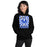 Woman wearing Taylor High School Mustangs Black Classic Unisex Hoodie 226