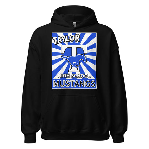Taylor High School Mustangs Black Classic Unisex Hoodie 226