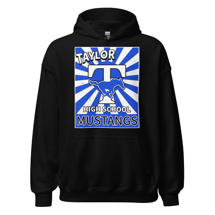 Taylor High School Mustangs Black Classic Unisex Hoodie 226