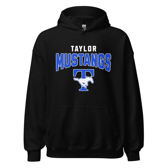 Taylor High School Mustangs Black Classic Unisex Hoodie 234