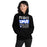 Woman wearing Taylor High School Mustangs Black Classic Unisex Hoodie 240