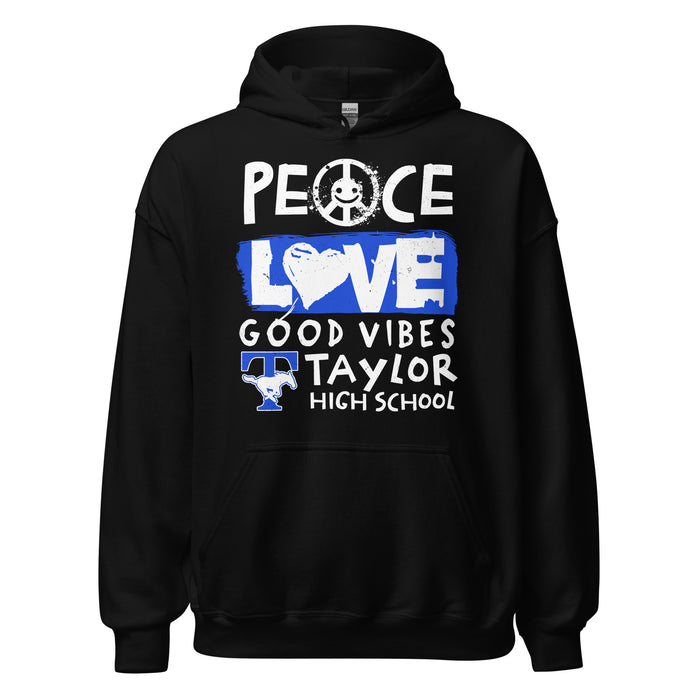Taylor High School Mustangs Black Classic Unisex Hoodie 240