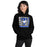 Woman wearing Taylor High School Mustangs Black Classic Unisex Hoodie 235