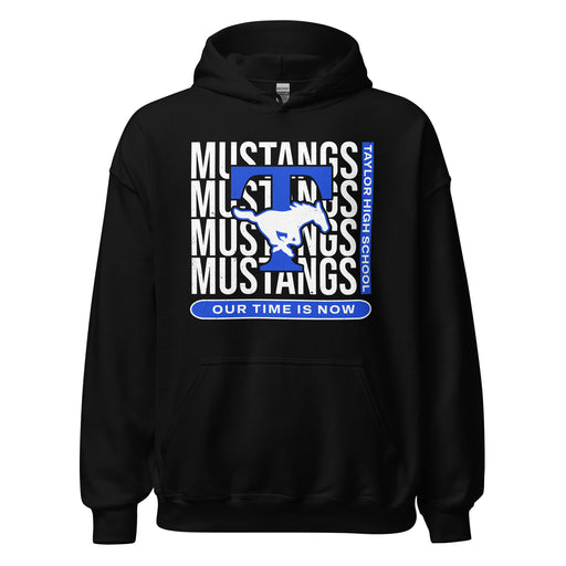 Taylor High School Mustangs Black Classic Unisex Hoodie 235