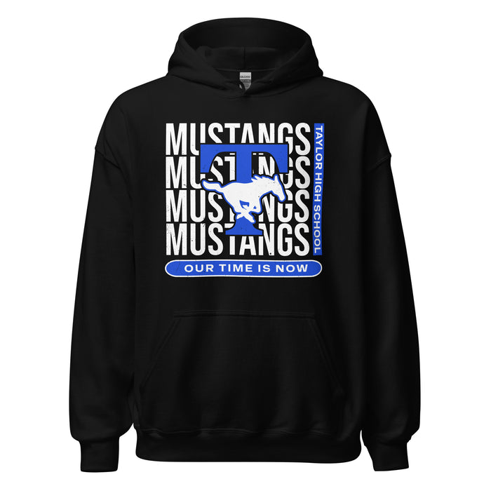 Taylor High School Mustangs Black Classic Unisex Hoodie 235