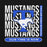 Close-up view of Taylor High School Mustangs Black Classic Unisex Hoodie 235