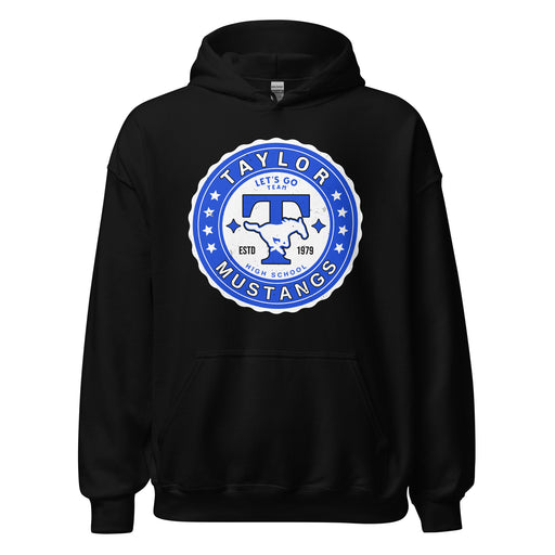 Taylor High School Mustangs Black Classic Unisex Hoodie 216