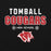 Close-up view of Tomball High School Cougars Black Classic Unisex Hoodie 003