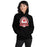 Woman wearing Tomball High School Cougars Black Classic Unisex Hoodie 212