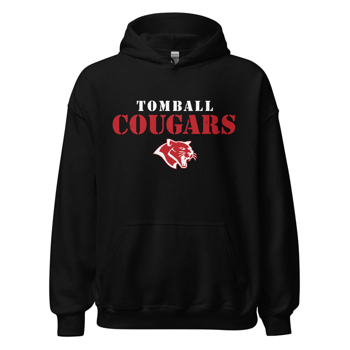 Tomball High School Cougars Black Classic Unisex Hoodie 017