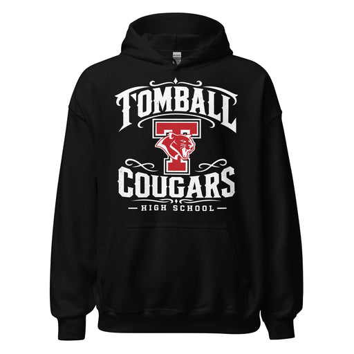 Tomball High School Cougars Black Classic Unisex Hoodie 022
