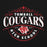 Close-up view of Tomball High School Cougars Black Classic Unisex Hoodie 211