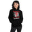 Woman wearing Tomball High School Cougars Black Classic Unisex Hoodie 205