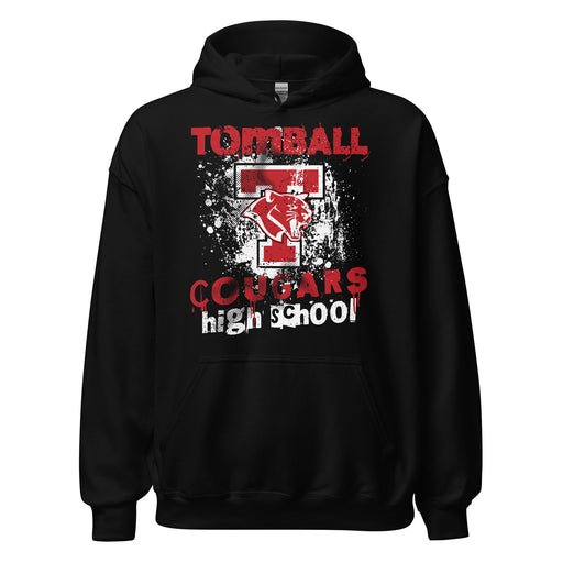 Tomball High School Cougars Black Classic Unisex Hoodie 205