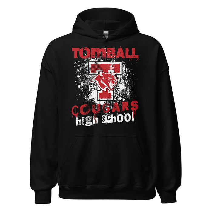 Tomball High School Cougars Black Classic Unisex Hoodie 205