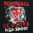 Close-up view of Tomball High School Cougars Black Classic Unisex Hoodie 205
