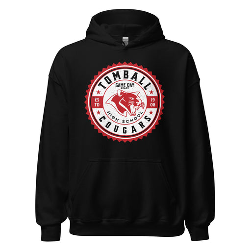 Tomball High School Cougars Black Classic Unisex Hoodie 203