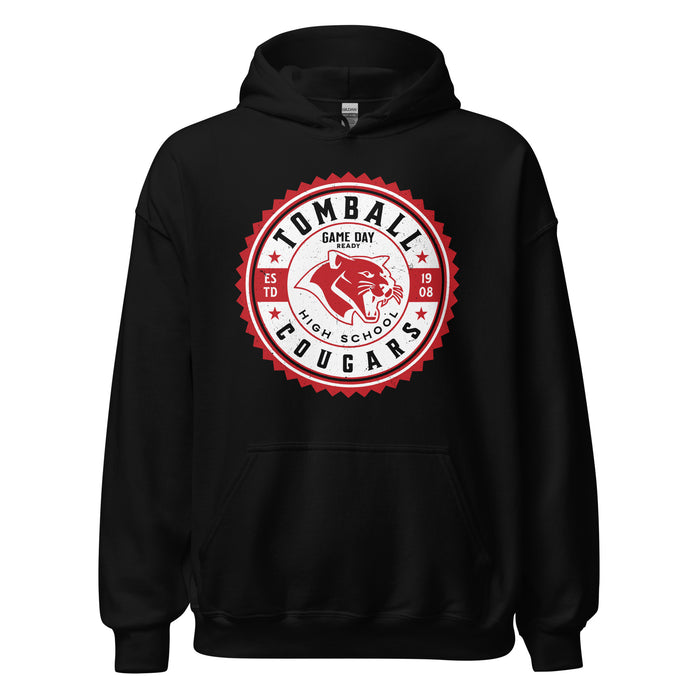 Tomball High School Cougars Black Classic Unisex Hoodie 203