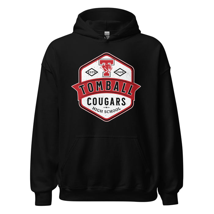 Tomball High School Cougars Black Classic Unisex Hoodie 209