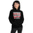 Woman wearing Tomball High School Cougars Black Classic Unisex Hoodie 238