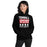 Woman wearing Tomball High School Cougars Black Classic Unisex Hoodie 231
